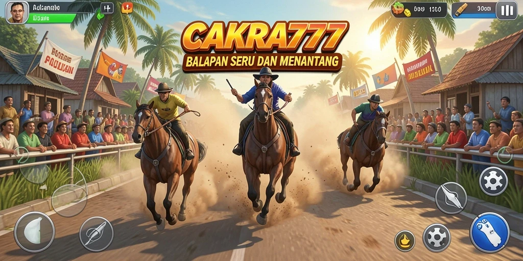 Tangkapan layar CAKRA777 menunjukkan aksi balapan yang mendebarkan.