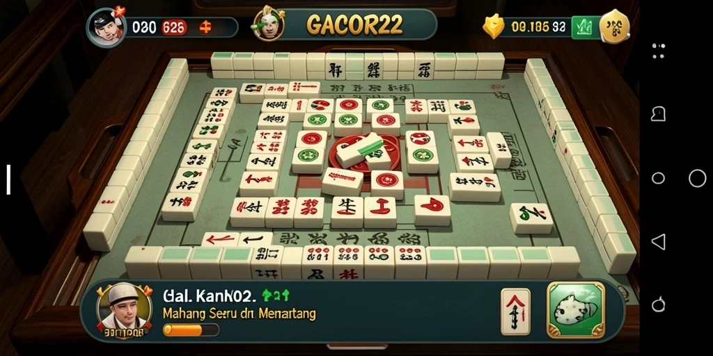 Tampilan menarik dari gameplay Mahjong di GACOR22.