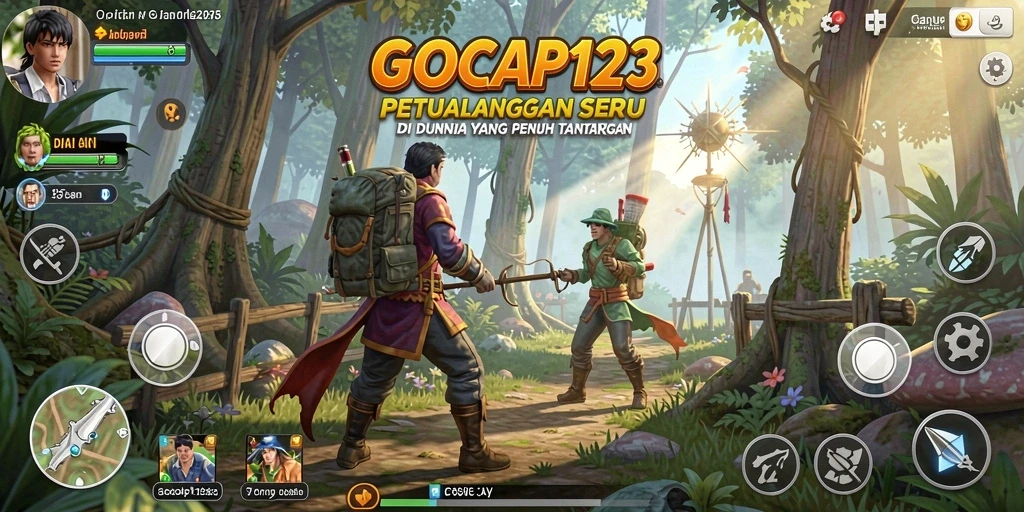 Tampilan gameplay seru GOCAP123 dalam dunia petualangan.