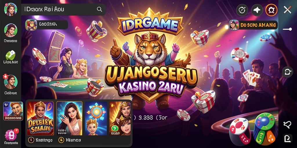 Tangkapan layar utama menampilkan gameplay seru di kasino.