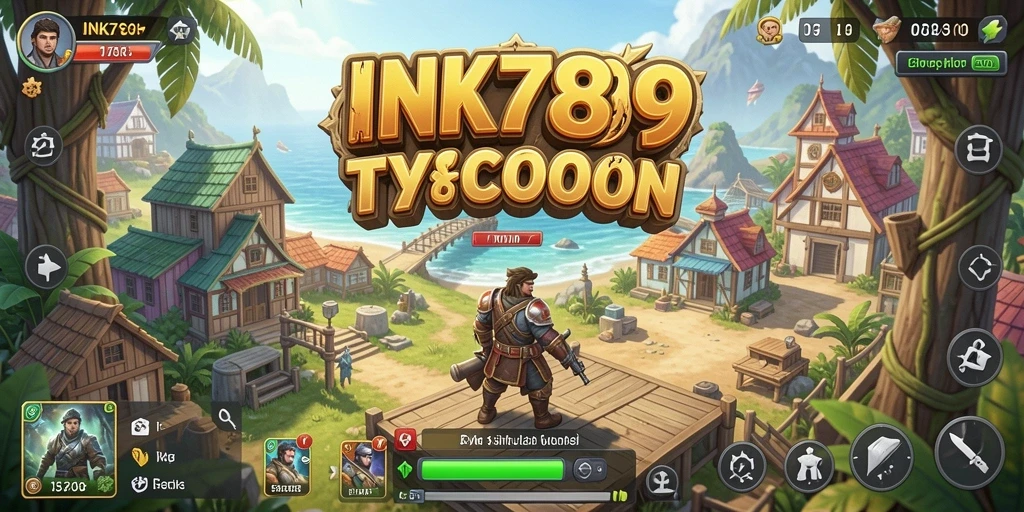 Screenshot gameplay INK789 menunjukkan pengelolaan bisnis yang menarik.