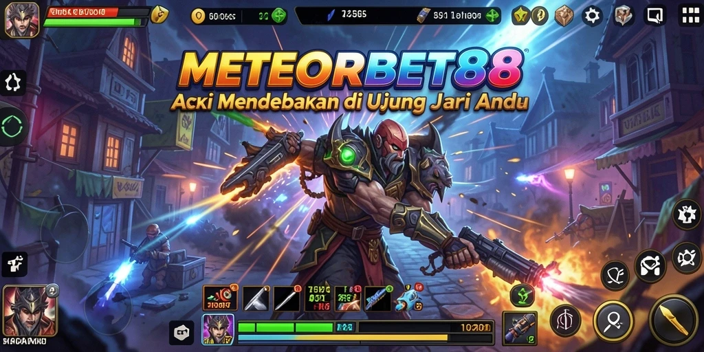 Tangkapan layar menampilkan aksi seru dalam METEORBET88.