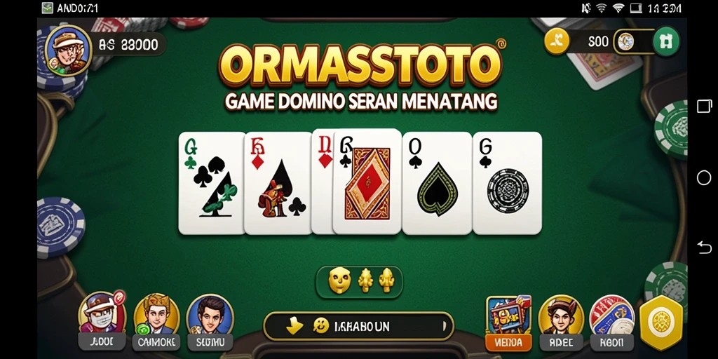 Gameplay seru ORMASSTOTO dengan teman-teman Anda di Domino.