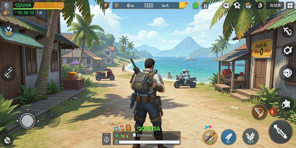 Tampilan menarik dari gameplay QQNUSA yang penuh kehidupan.