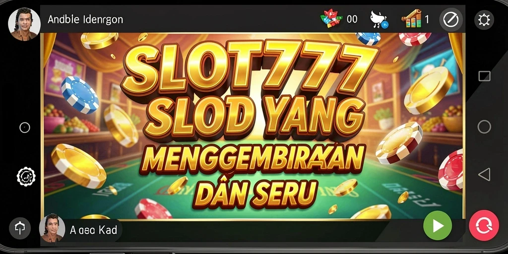 Tampilan gameplay SLOT777 yang menarik dengan berbagai tema slot.
