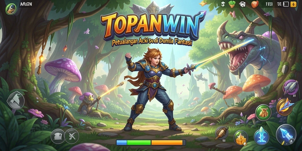 Screenshot gameplay <strong>TOPANWIN</strong> yang menampilkan aksi pertarungan menegangkan.