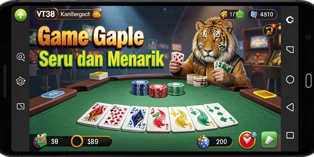 Tampilan gameplay VT38 yang menarik dan interaktif.