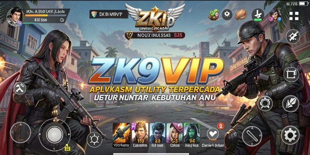 Tampilan utama ZK9VIP dengan fitur-fitur Utility yang intuitif.